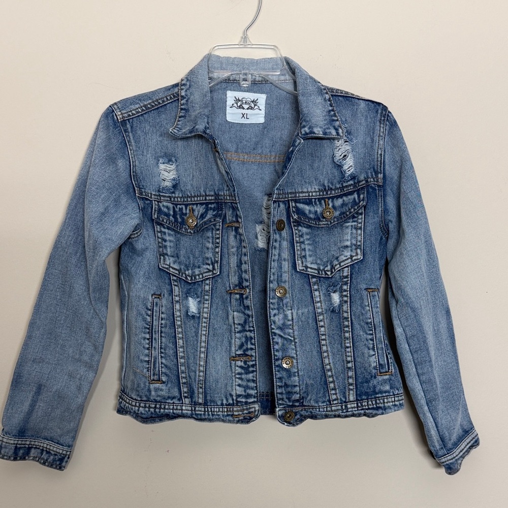 SO NIKKI Girl’s Jean Jacket,size XL-16